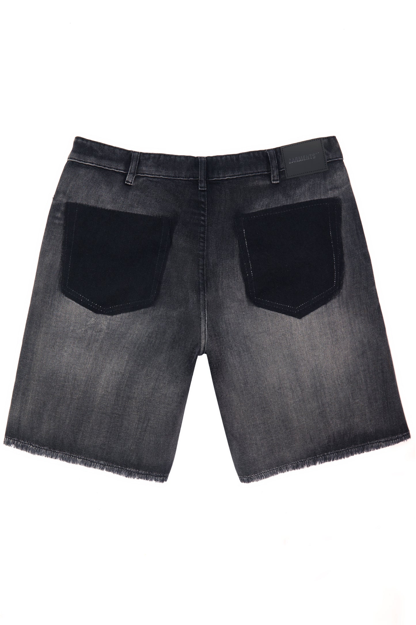 M STAR DENIM SHORTS (BLACK)