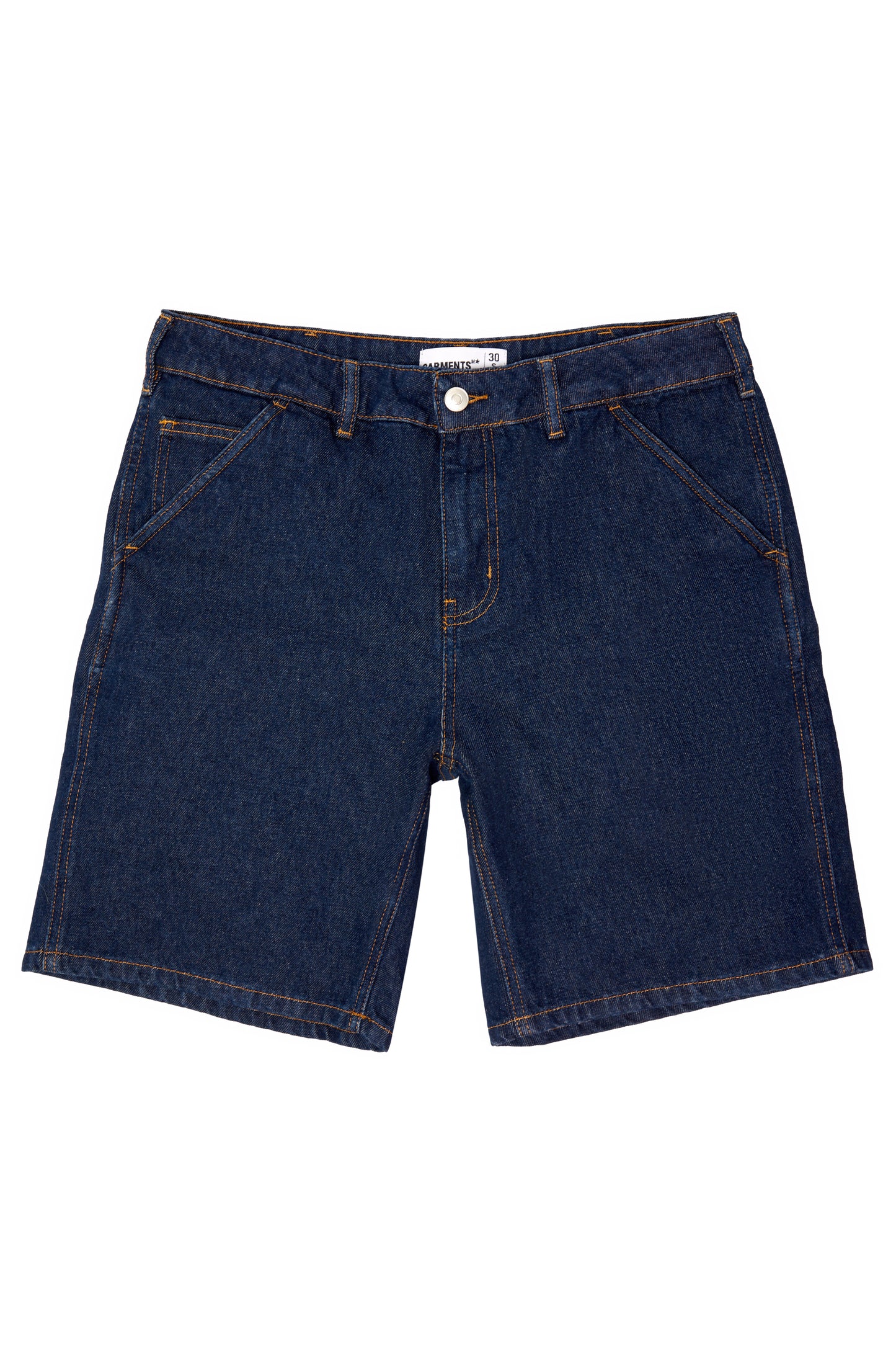 DOUBLE POCKET DENIM SHORTS (DARK BLUE)